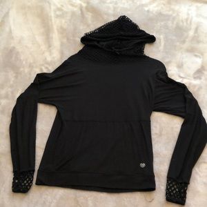 Black athletic hoodie